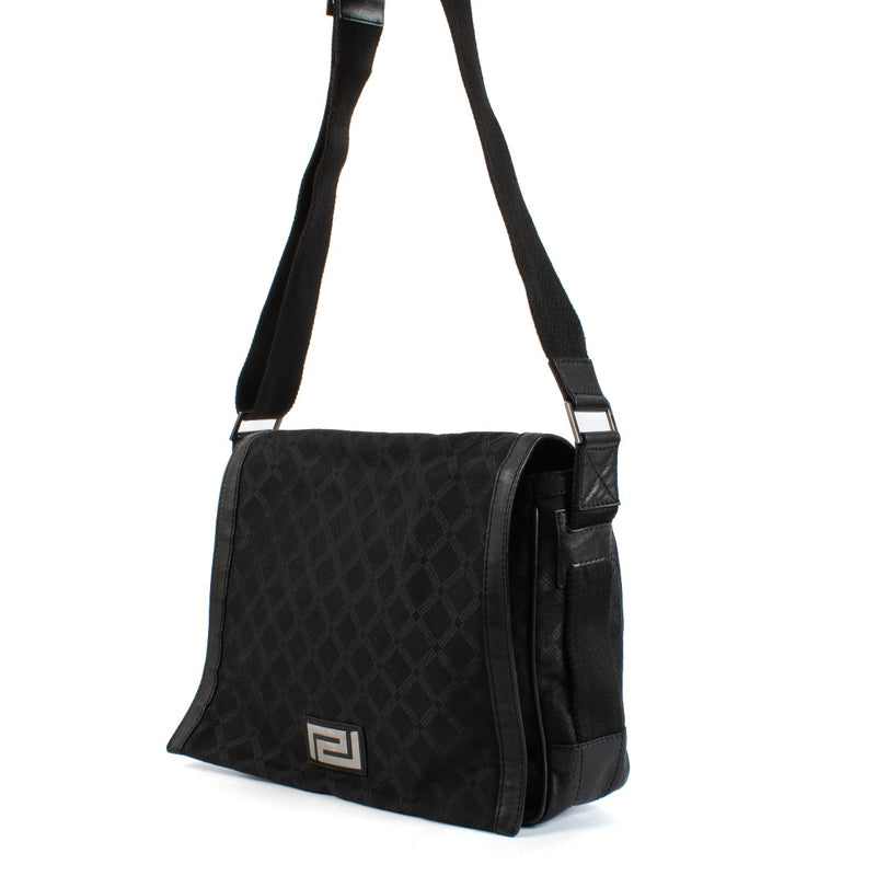 Shop safe online at Labellov in Antwerp and Knokke this 100% authentic second hand Versace Black Messenger Bag