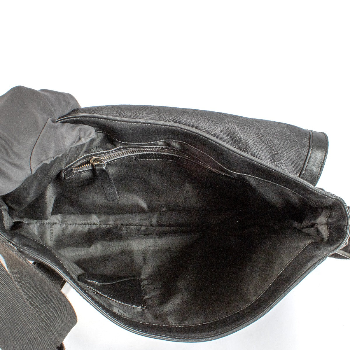 Shop safe online at Labellov in Antwerp and Knokke this 100% authentic second hand Versace Black Messenger Bag