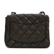 Authentic second hand vintage Chanel Mini Square Perforated Quilted Bag buy online webshop LabelLOV