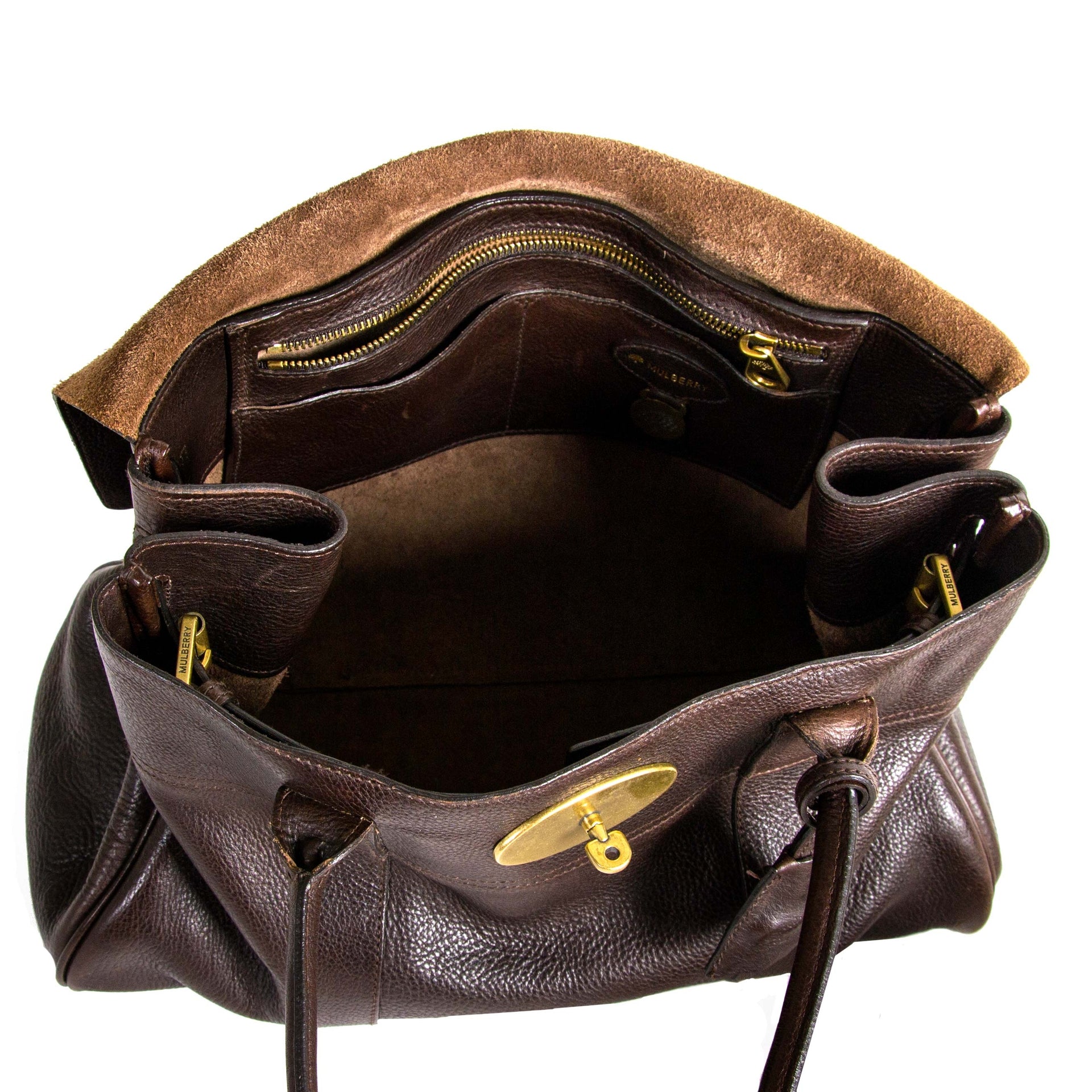 Mulberry Brown Leather Bayswater now for sale at labellov vintage fashion webshop belgium