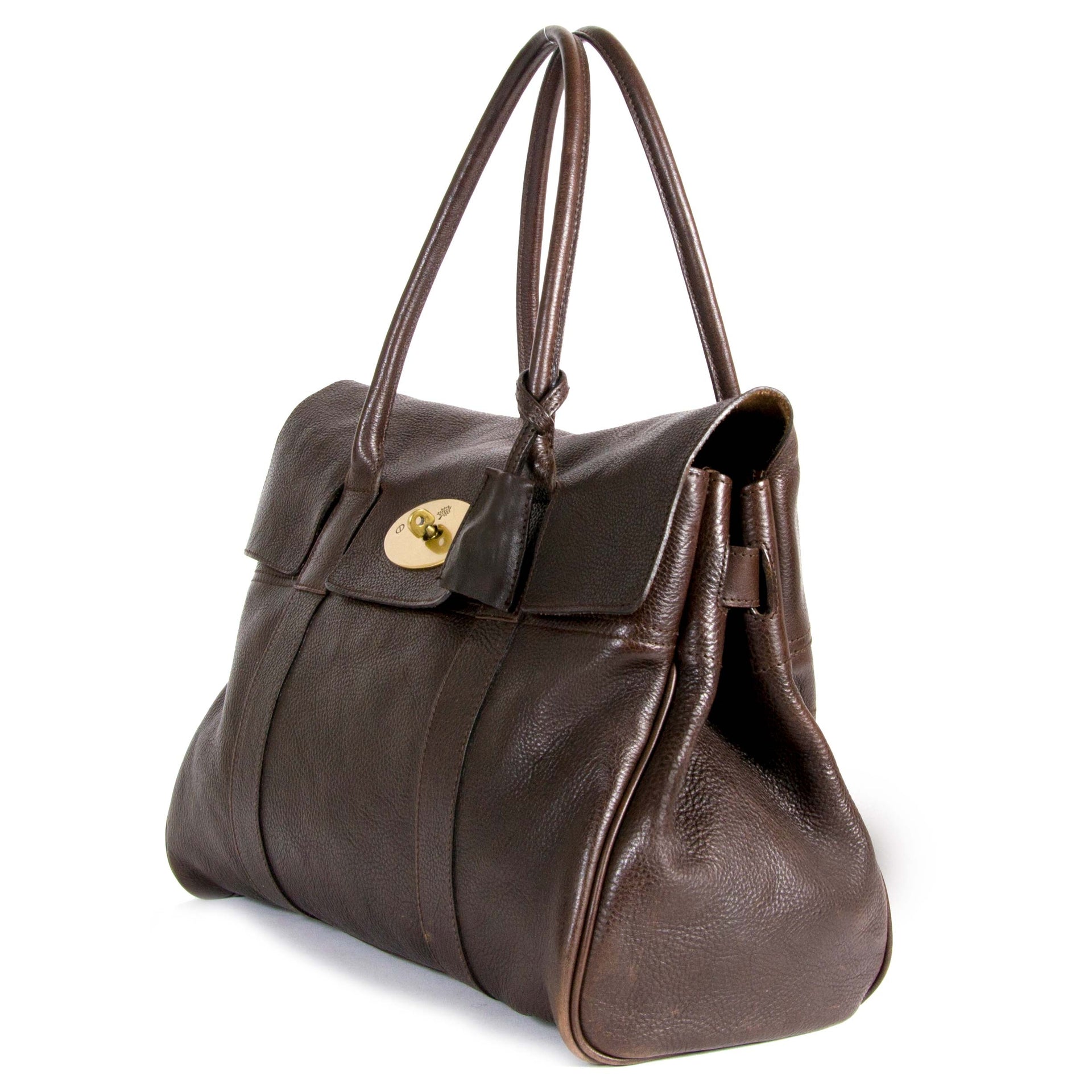 Mulberry Brown Leather Bayswater now for sale at labellov vintage fashion webshop belgium