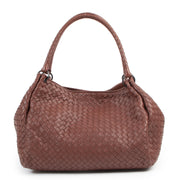 Bottega Veneta Rust Intrecciato Leather Shopper handbag for sale online
