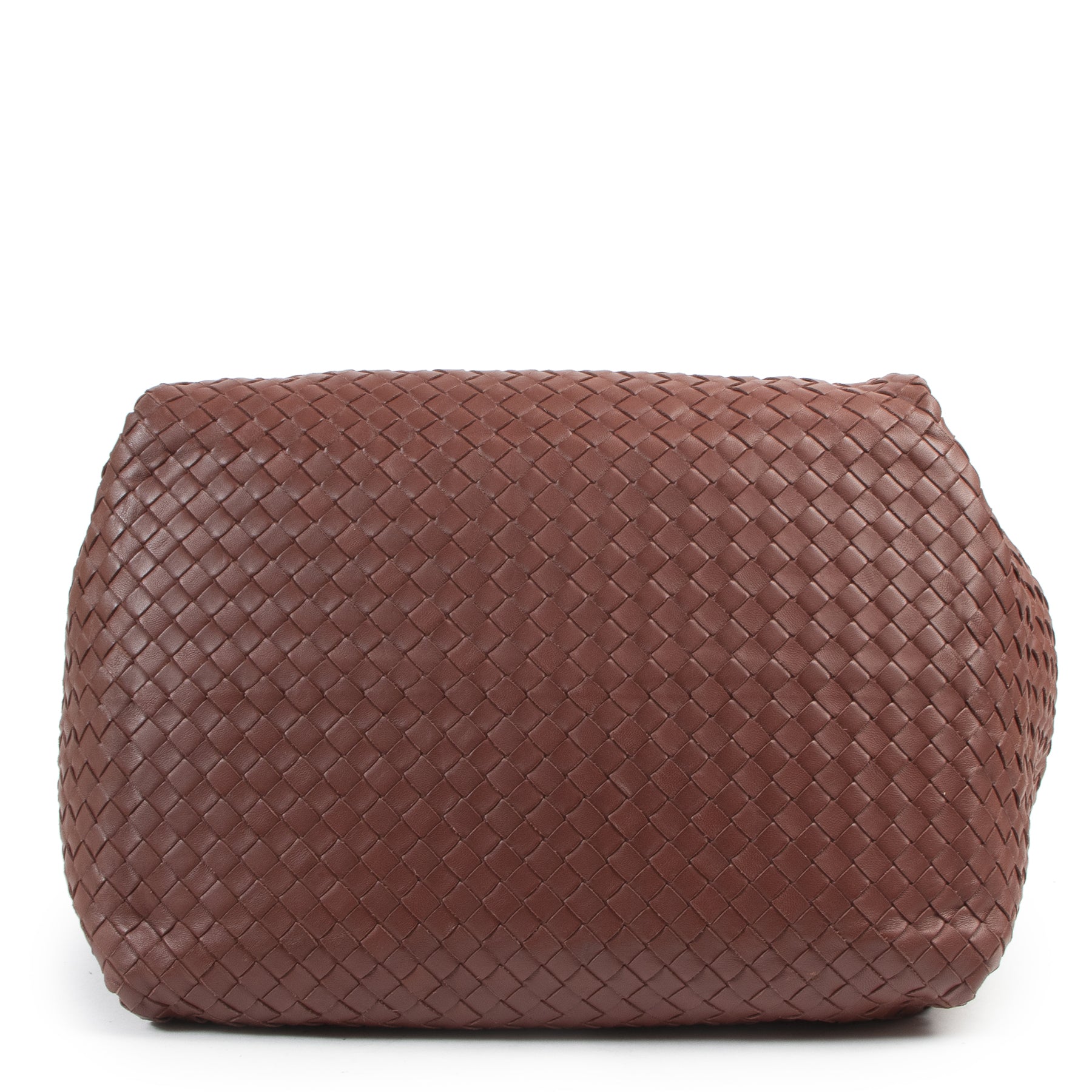 bent u op zoek naar een designer Bottega Veneta Rust Intrecciato Leather Shopper?