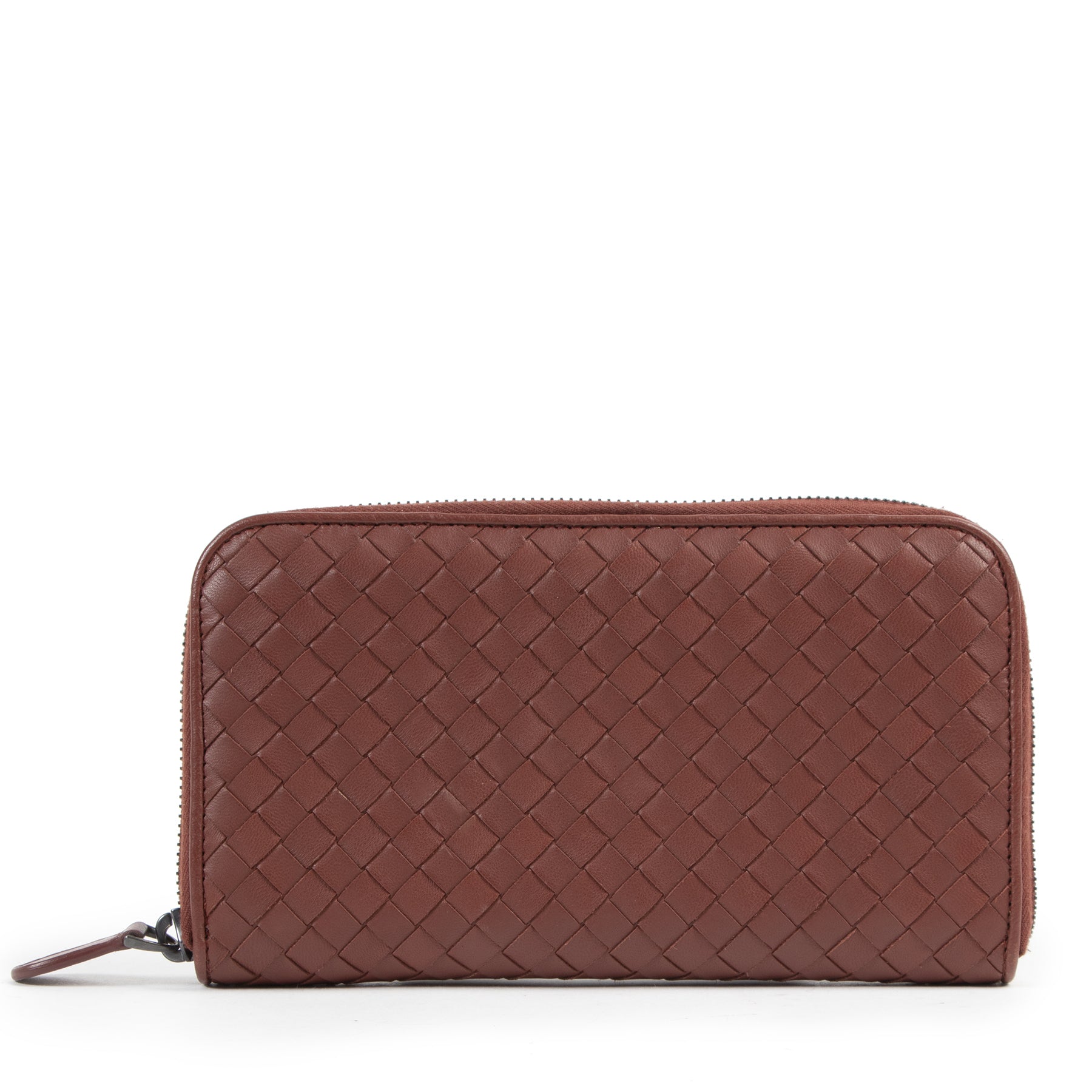 Bottega Veneta Bordeaux Zip-Around Wallet
