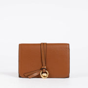 Authentic pre-loved Chloé Camel Leather Alphabet Compact Wallet on Labellov.com