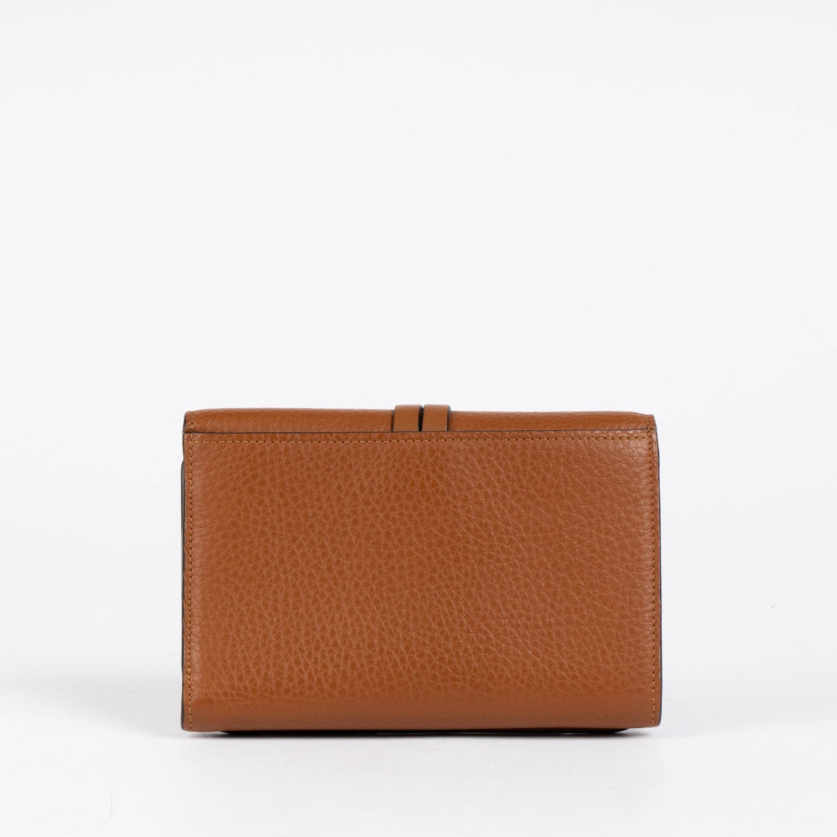 Authentic pre-loved Chloé Camel Leather Alphabet Compact Wallet on Labellov.com