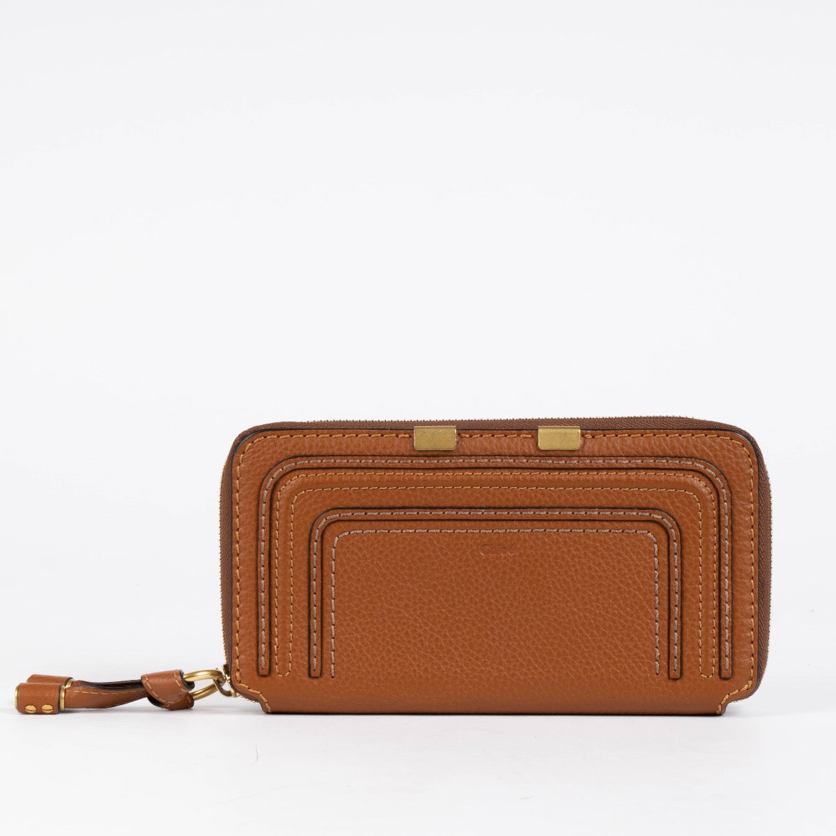 Authentic pre-loved Chloé Camel Leather Marcie Long Wallet on Labellov.com