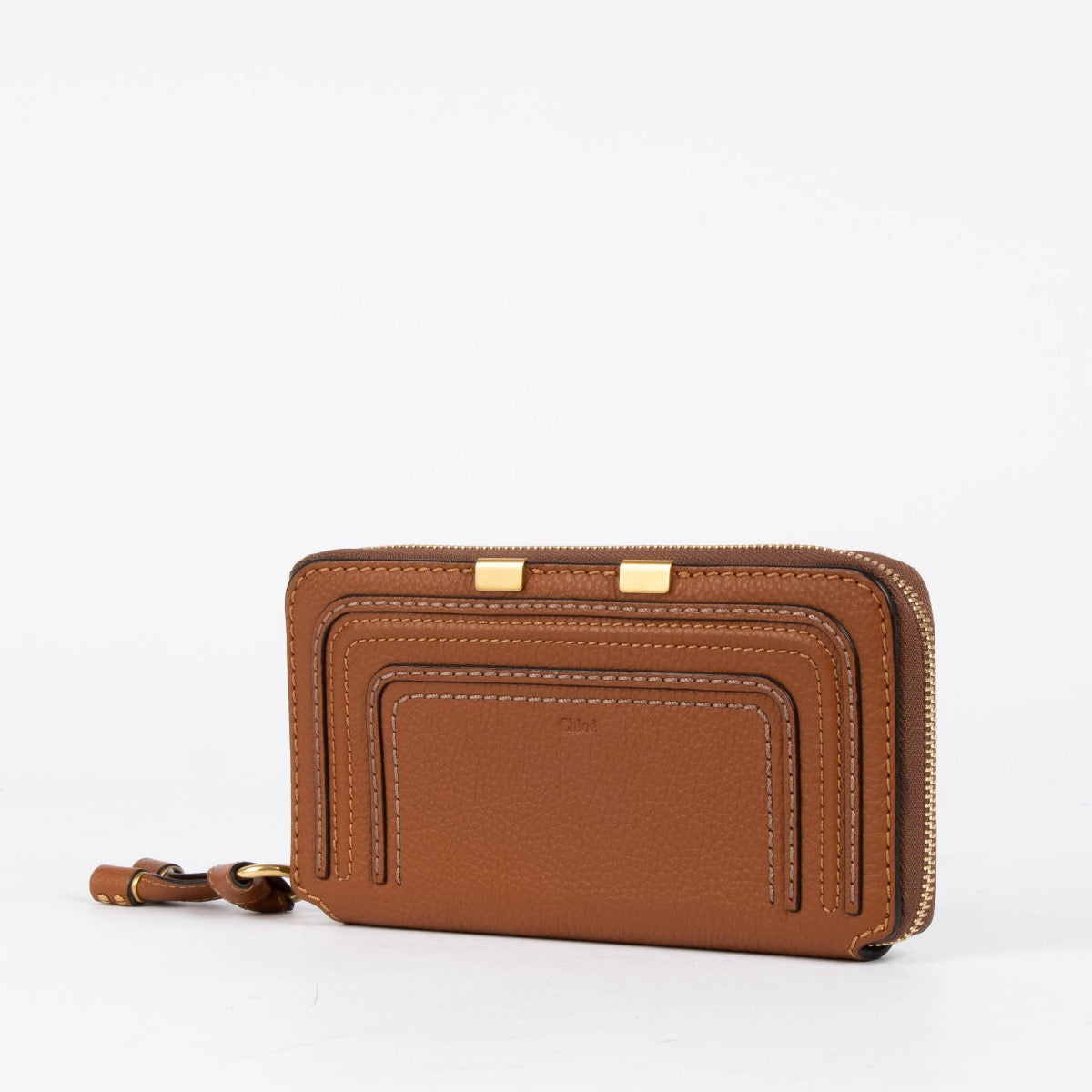 Authentic pre-loved Chloé Camel Leather Marcie Long Wallet on Labellov.com