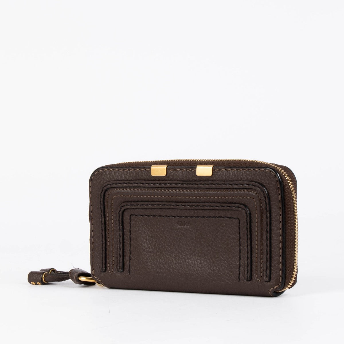 Authentic pre-loved Chloé Brown Leather Marcie Long Wallet on Labellov.com