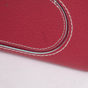 Authentic pre-loved Delvaux Framboise Taurillon Soft Daily D Wallet on Labellov.com