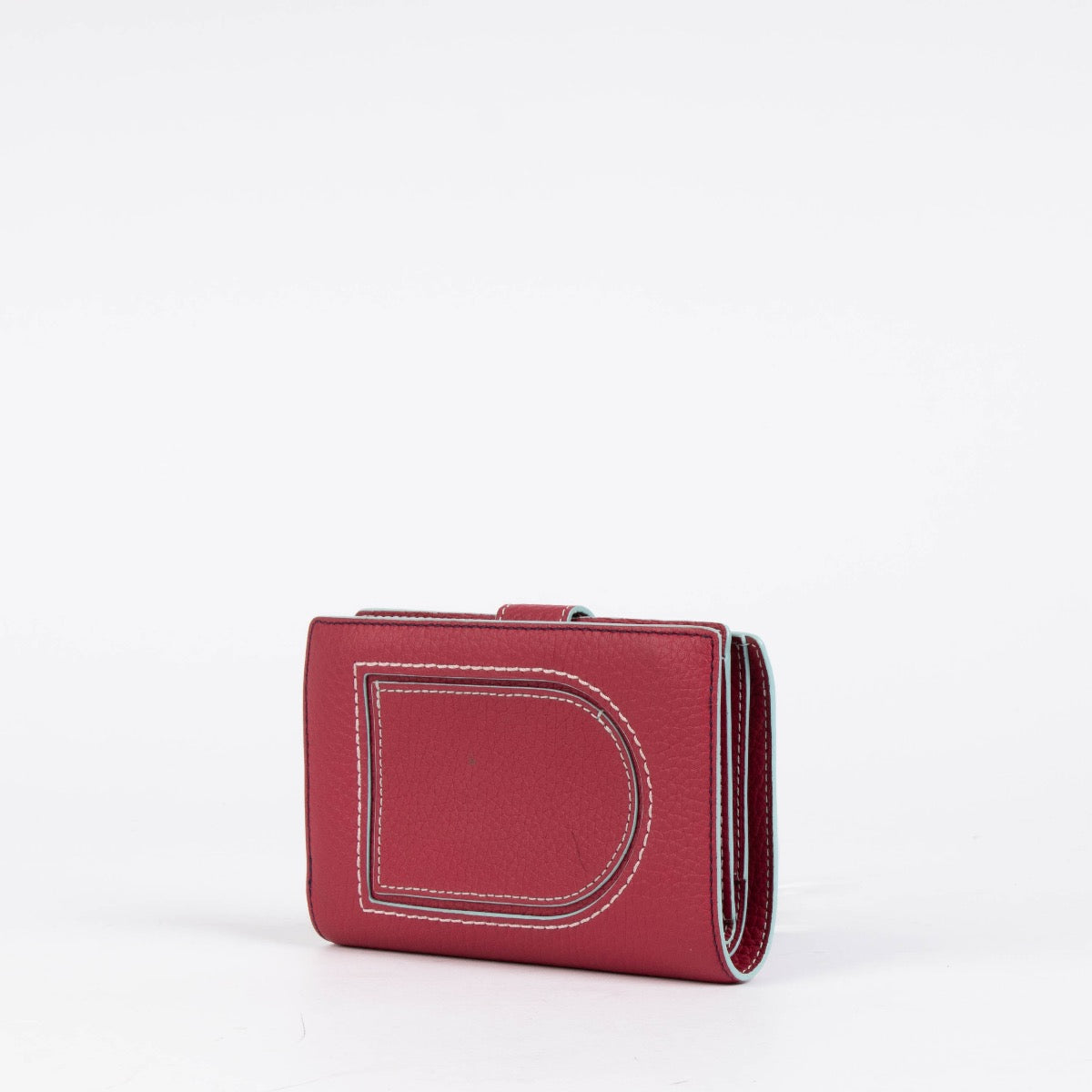 Authentic pre-loved Delvaux Framboise Taurillon Soft Daily D Wallet on Labellov.com
