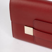 Authentic pre-loved Delvaux Red Leather Madame Long Wallet on Labellov.com