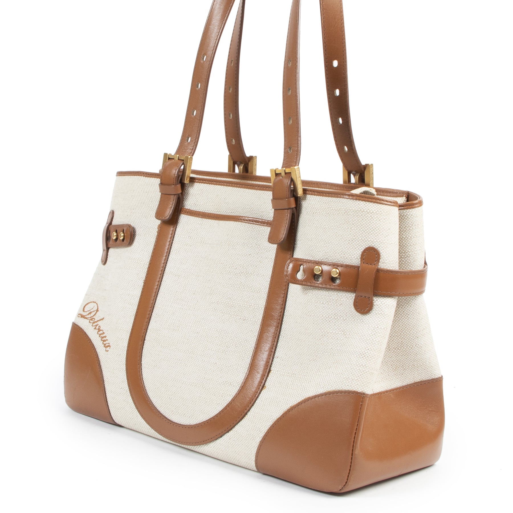skip the waitinglist Delvaux Tempete Canvas City MM Shoulder Bag