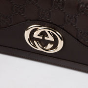 Authentic pre-loved Gucci Brown Leather GG Guccissima Long Wallet on Labellov.com
