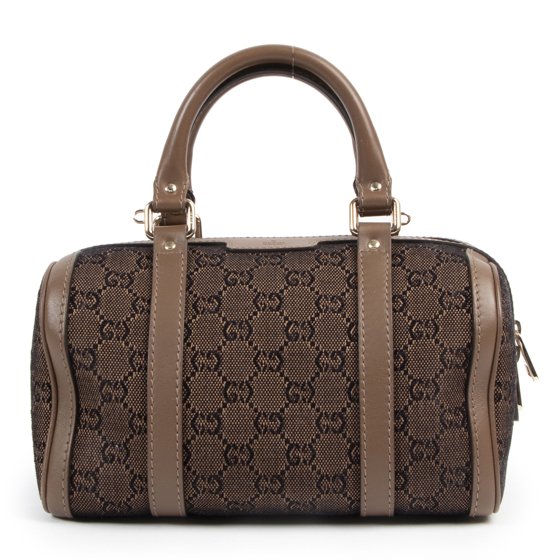 acheter en linge seconde main Gucci Brown Small Boston Bag