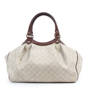 Authentic secondhand Gucci Beige GG Monogram Canvas Shoulder Bag designer bags fashion luxury vintage webshop safe secure online shopping