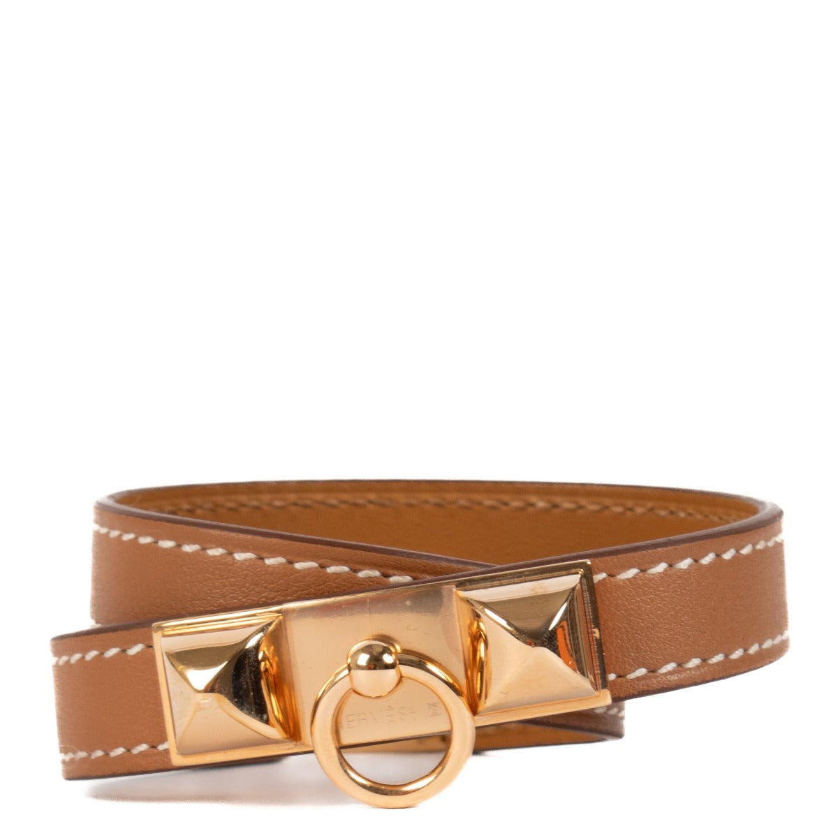 Hermès Gold Swift Rivale Double Tour Bracelet