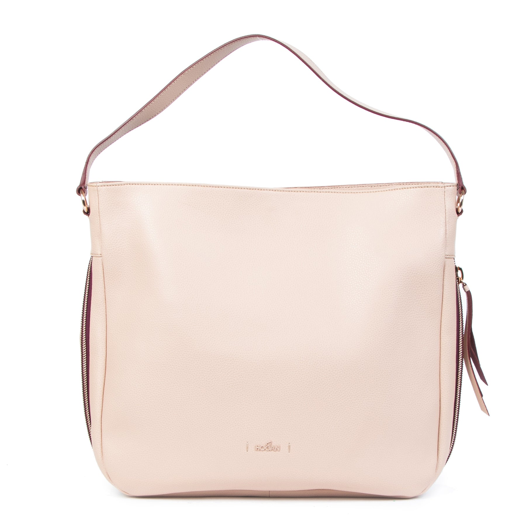 koop online jou tweedehands Hogan Dusty Pink Zipper Tote