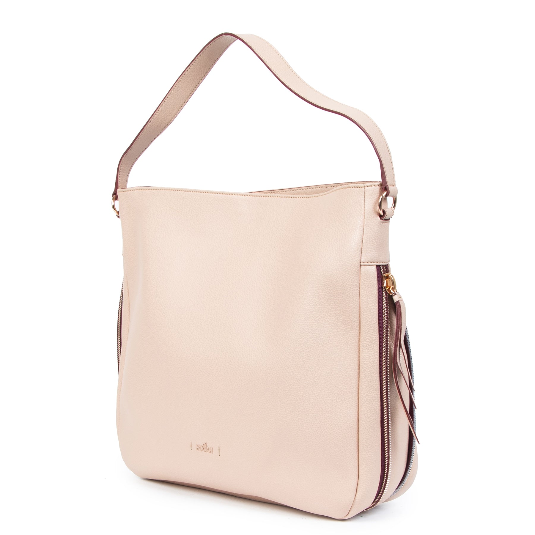 Hogan Dusty Pink Zipper Tote