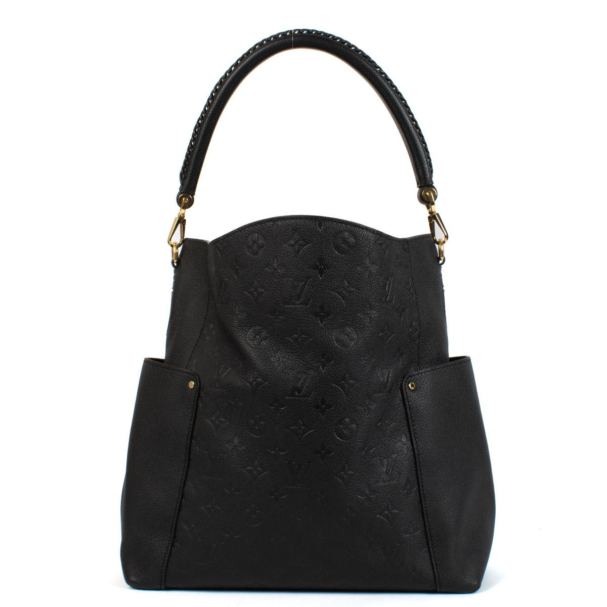 shop 100% authentic second hand Louis Vuitton Black Monogram Empreinte Bagatelle Bag on Labellov.com