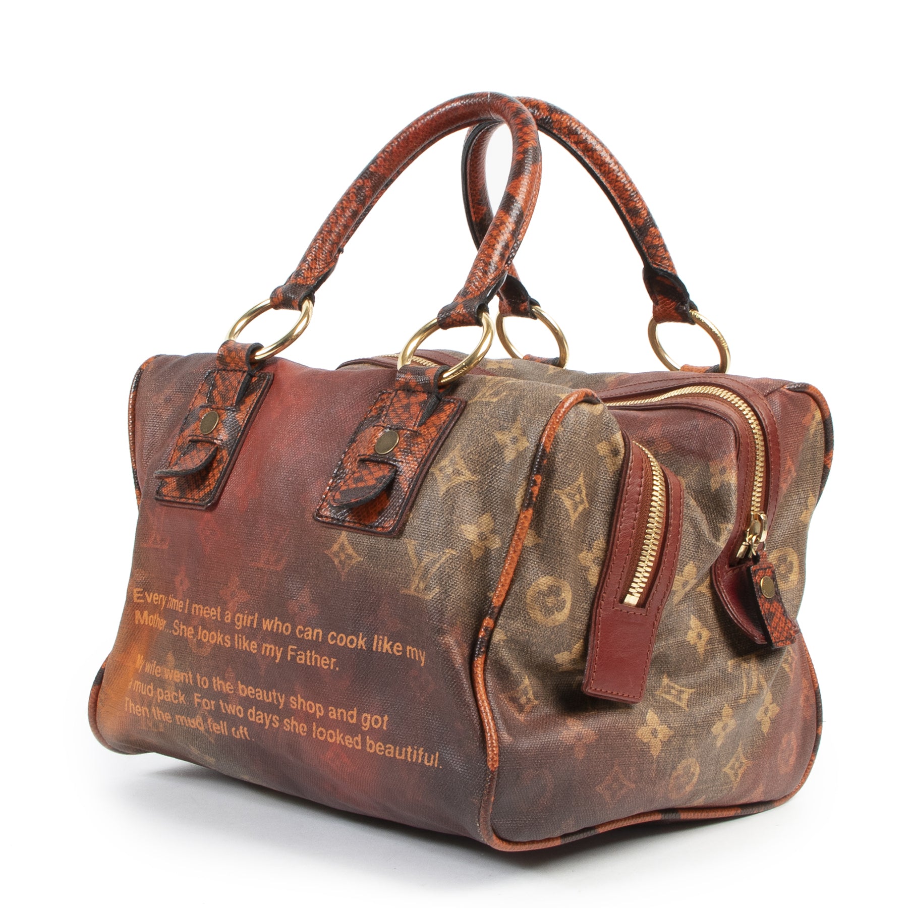 Louis Vuitton Richard Prince Monogram Mancrazy Jokes Bag