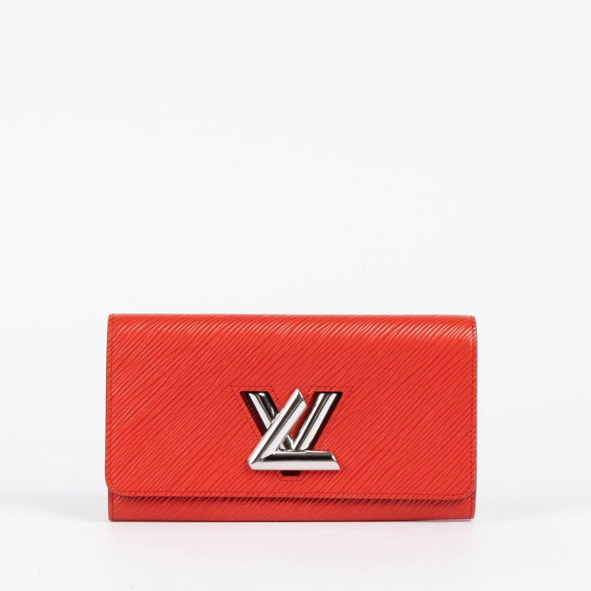 Authentic pre-loved Louis Vuitton Red Epi Leather Twist Wallet on Labellov.com