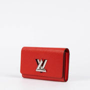 Authentic pre-loved Louis Vuitton Red Epi Leather Twist Wallet on Labellov.com