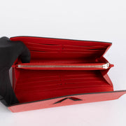 Authentic pre-loved Louis Vuitton Red Epi Leather Twist Wallet on Labellov.com