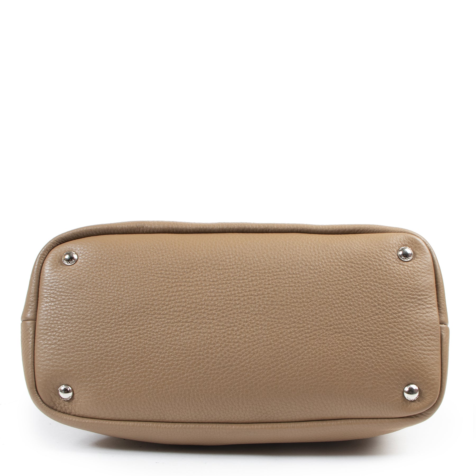 Authentic secondhand Prada Camel Leather Shoulder Bag designer bags fashion luxury vintage webshop safe secure online shopping