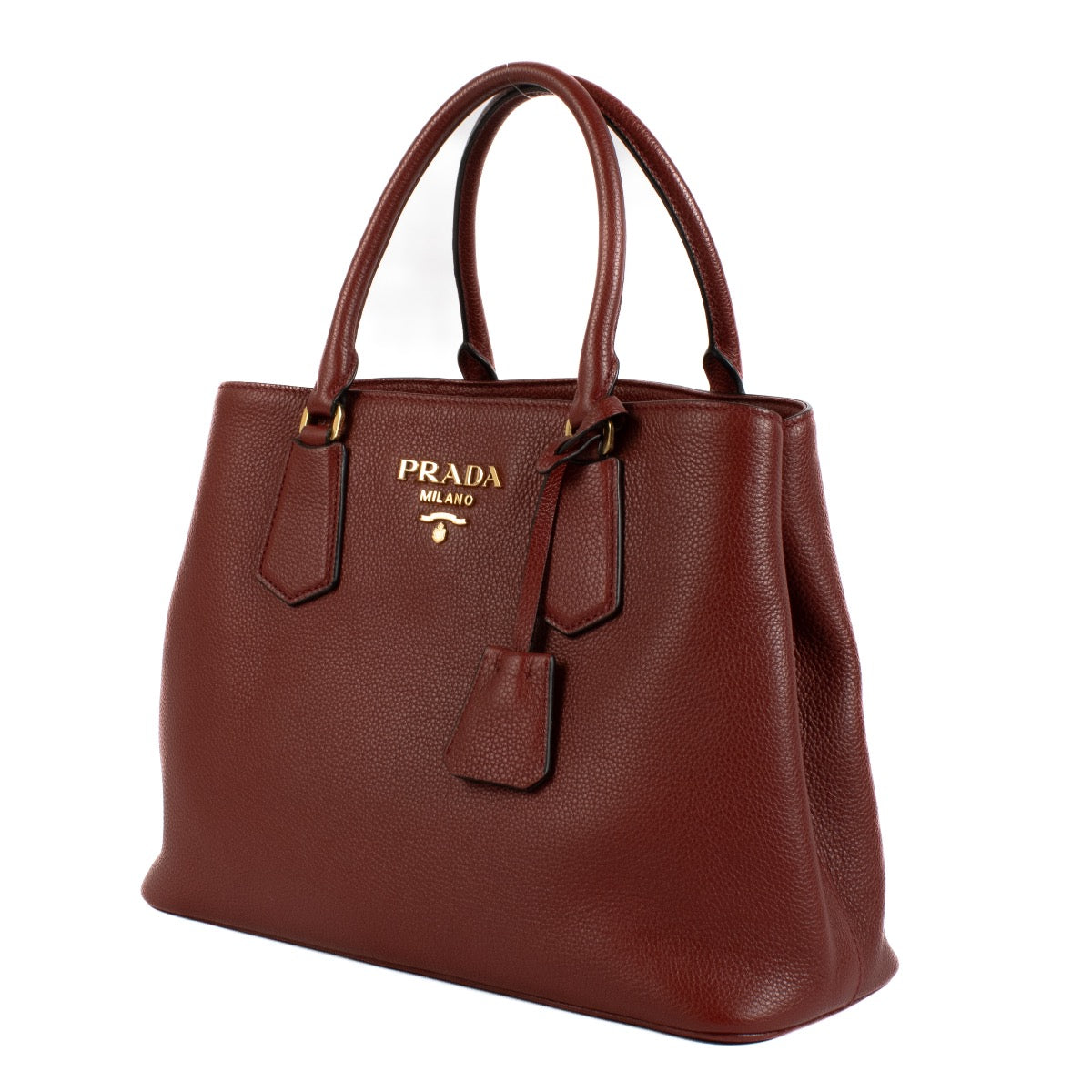 Shop 100% authentic Prada Burgundy Top Handle bag at Labellov.com.