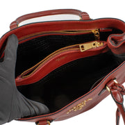 Shop 100% authentic Prada Burgundy Top Handle bag at Labellov.com.