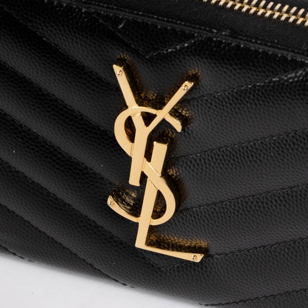 Authentic pre-loved Saint Laurent Black Leather Cassandre Long Wallet on Labellov.com