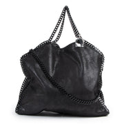 Authentic secondhand Stella McCartney Black Falabella Tote Bag designer bags fashion luxury vintage webshop safe secure online shopping