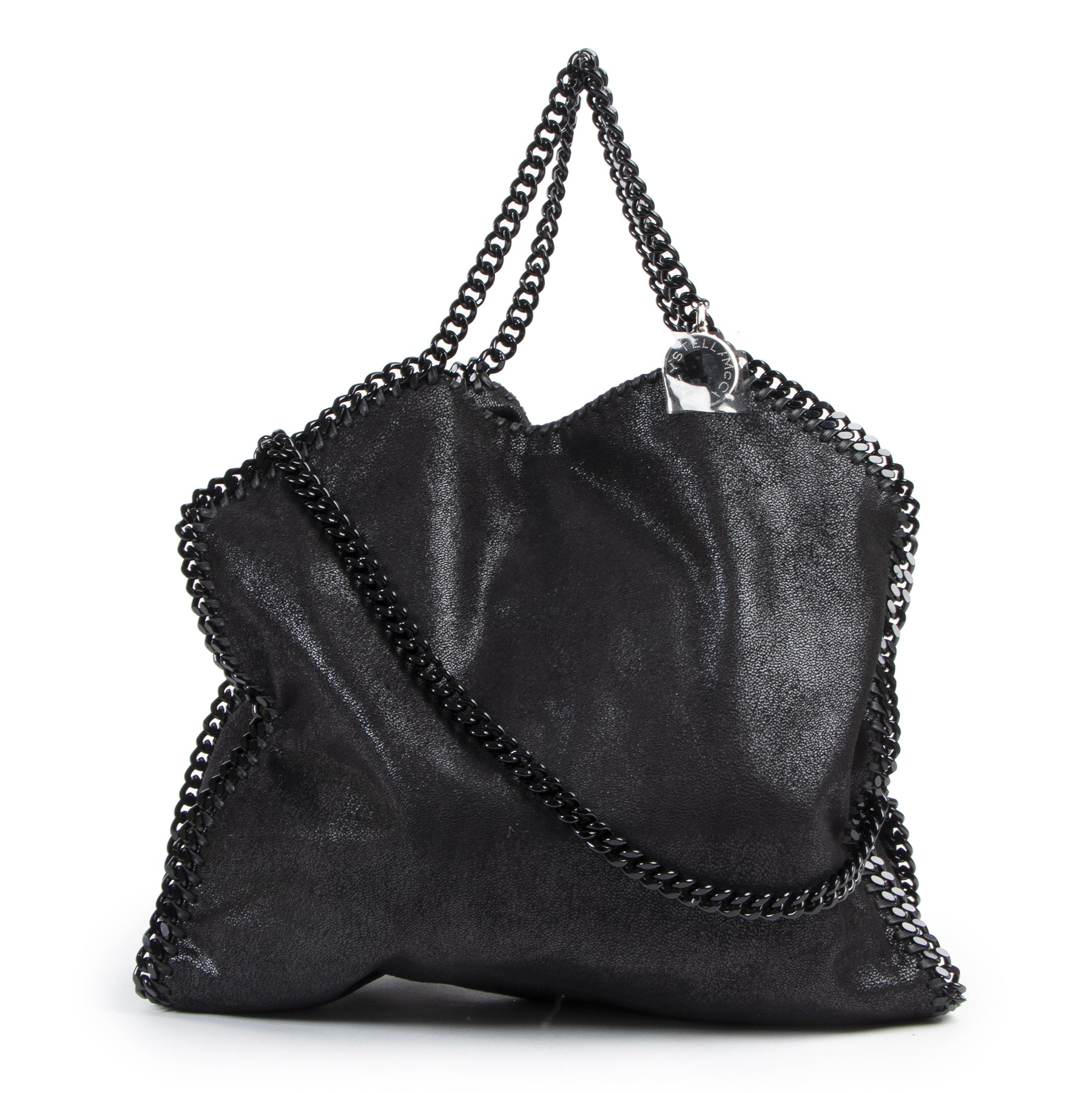 Authentic secondhand Stella McCartney Black Falabella Tote Bag designer bags fashion luxury vintage webshop safe secure online shopping