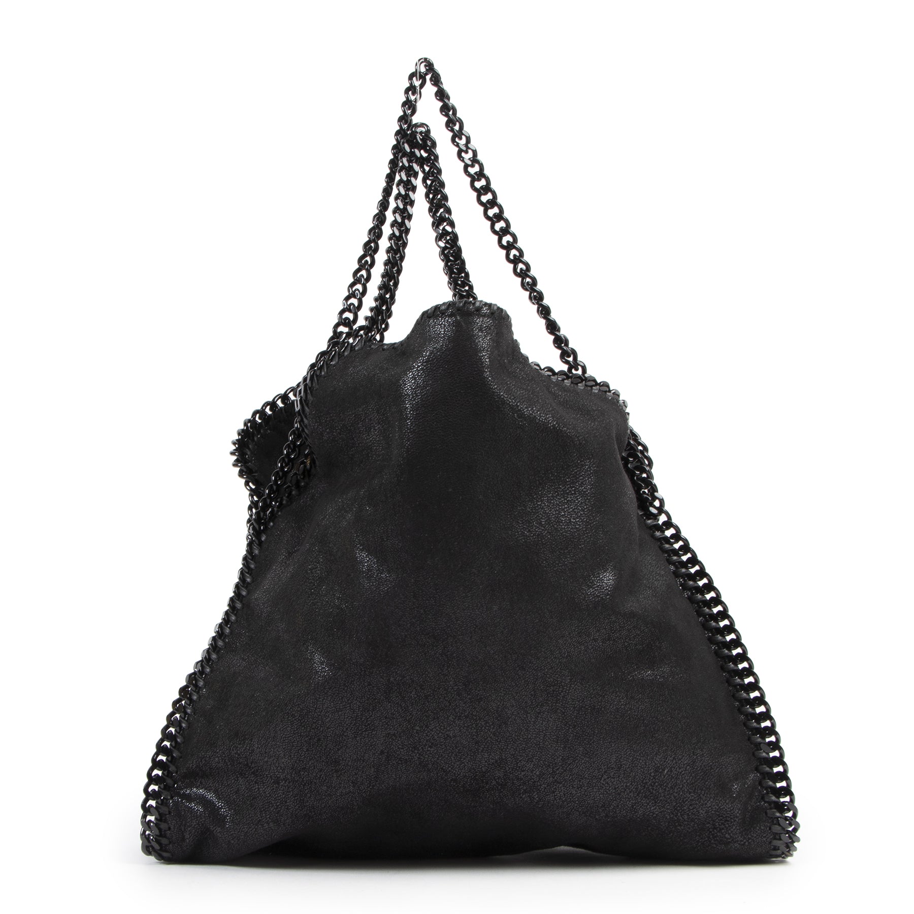 Authentieke Tweedehands Stella McCartney Black Falabella Tote Bag juiste prijs veilig online shoppen luxe merken webshop winkelen Antwerpen België mode fashion