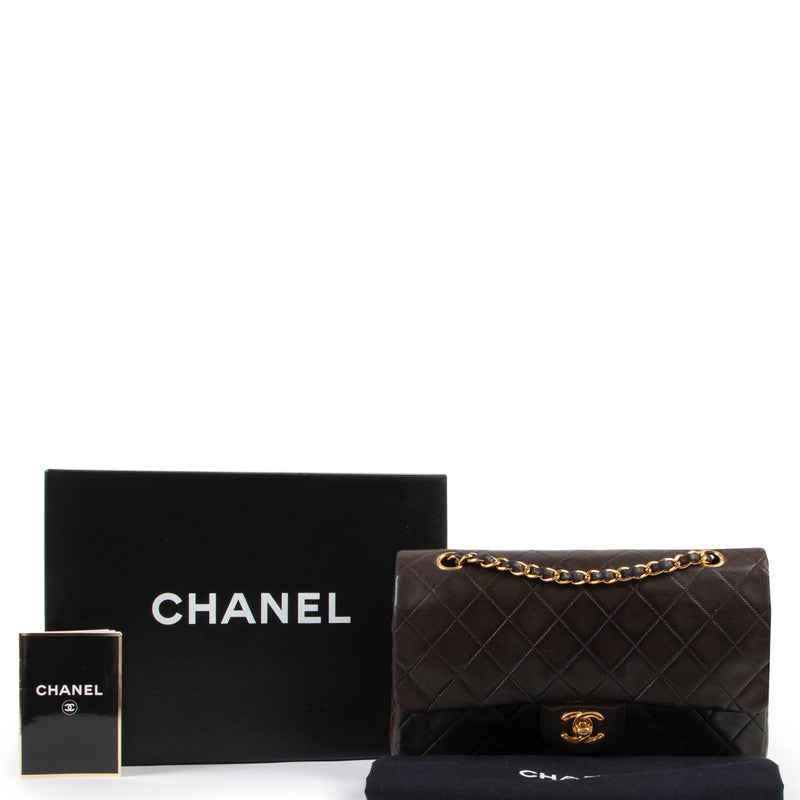 Chanel Vintage Brown Medium Classic Flap Bag