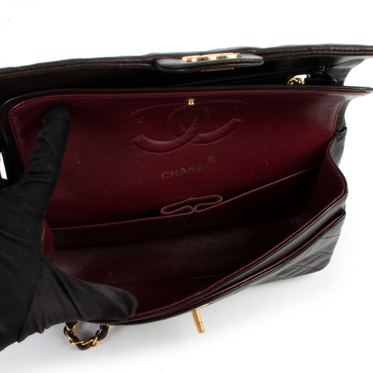Chanel Vintage Brown Medium Classic Flap Bag