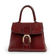 shop online at Labellov for 100% authentic vintage Delvaux Burgundy Brillant