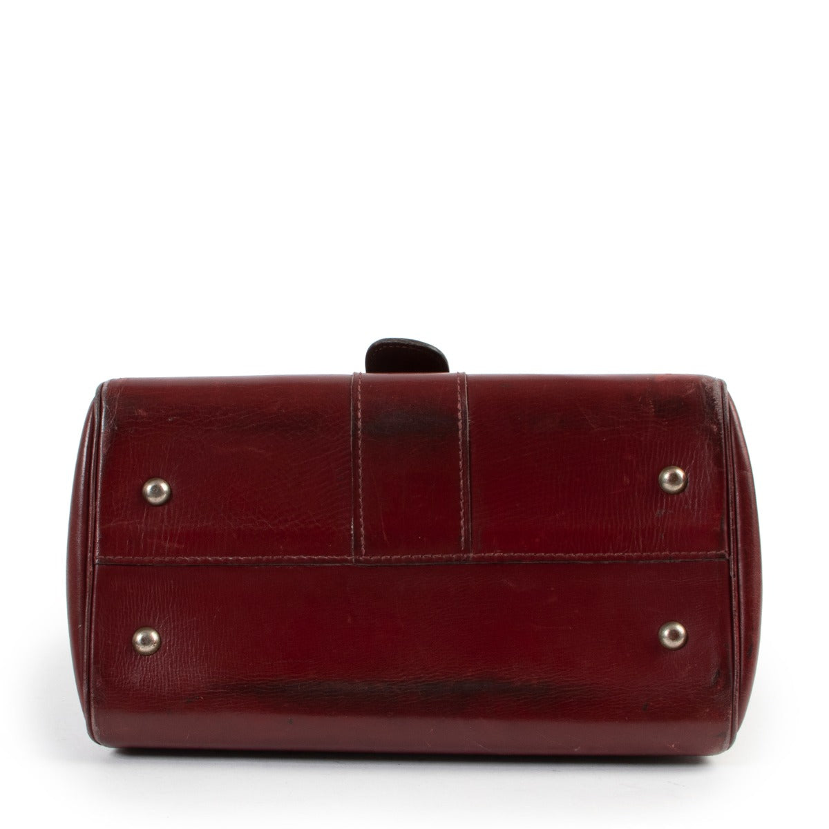 shop online at Labellov for 100% authentic vintage Delvaux Burgundy Brillant