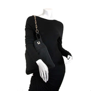 gucci black fabric metal chain shopper now for sale at labellov vintage fashion webshop belgium