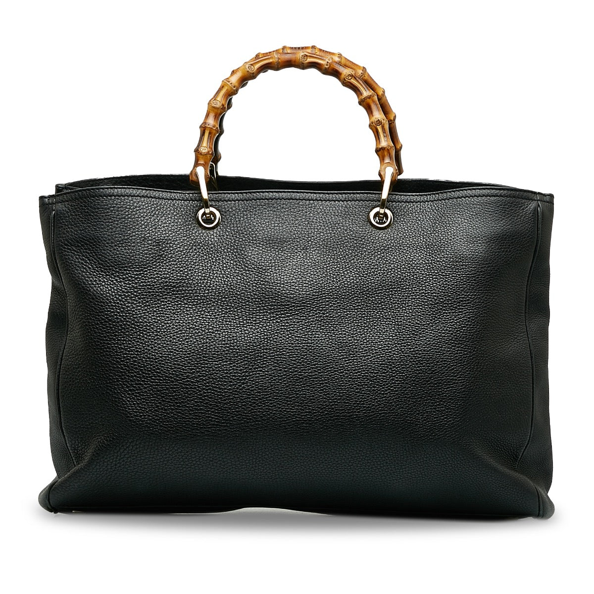 Shop safe online at Labellov in Antwerp, Brussels and Knokke this 100% authentic second hand Gucci Black Large Bamboo Top Handle Bag