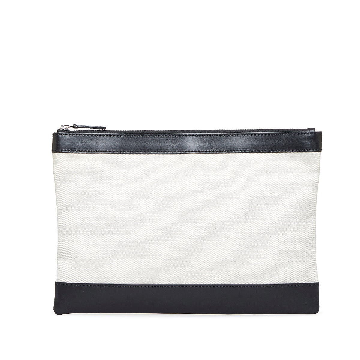 Balenciaga Beigekleurige Canvas Clutchtas met Logo