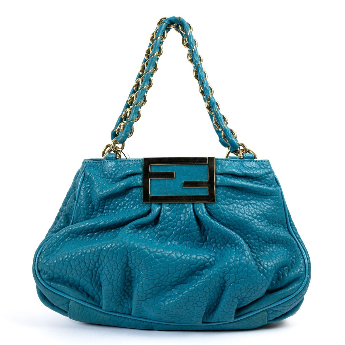 Fendi Turquoise Mia Shoulder Bag