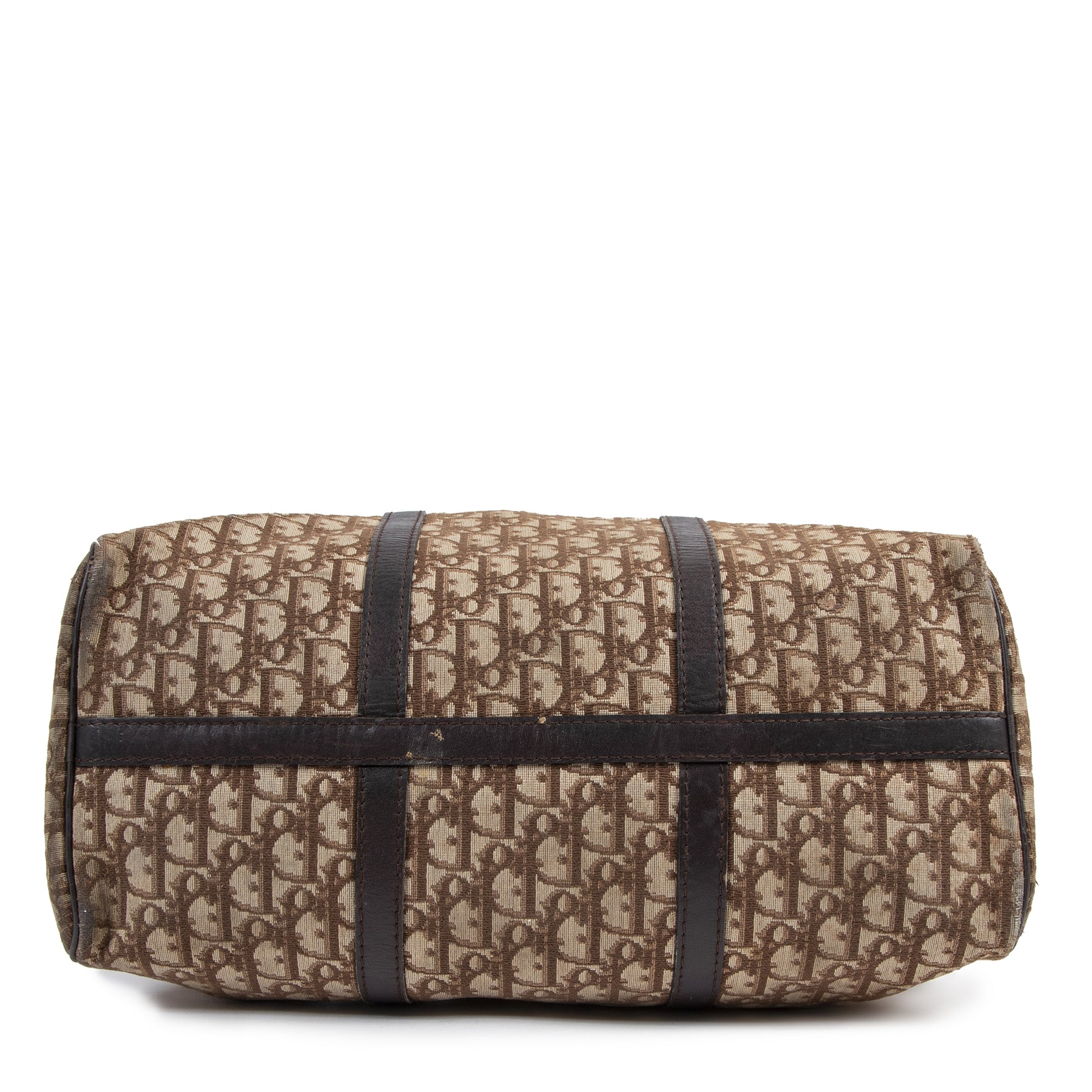 Authentic secondhand Christian Dior Brown Monogram Canvas Boston Bag designer bags fashion luxury vintage webshop safe secure online shopping