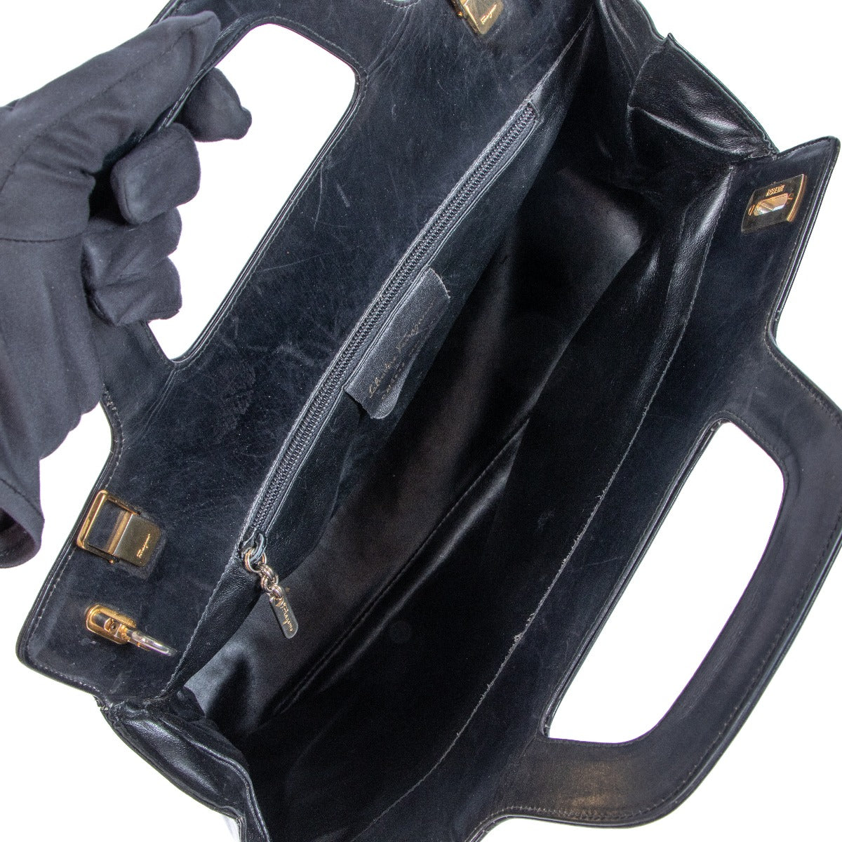 Sac à main Ferragamo Vintage Wanda noir