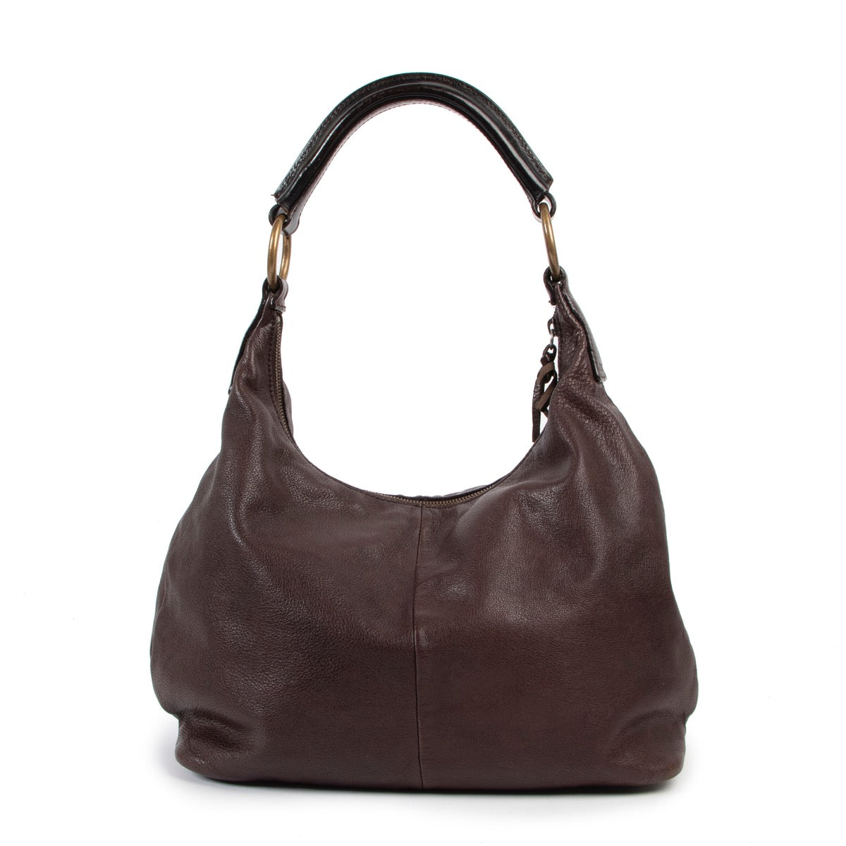 koop online tegen de beste Miu Miu Brown Hobo Shoulder bag