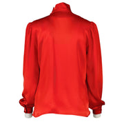 shop 100% authentic second hand Valentino Red Silk Blouse - Size IT 40 on Labellov.com
