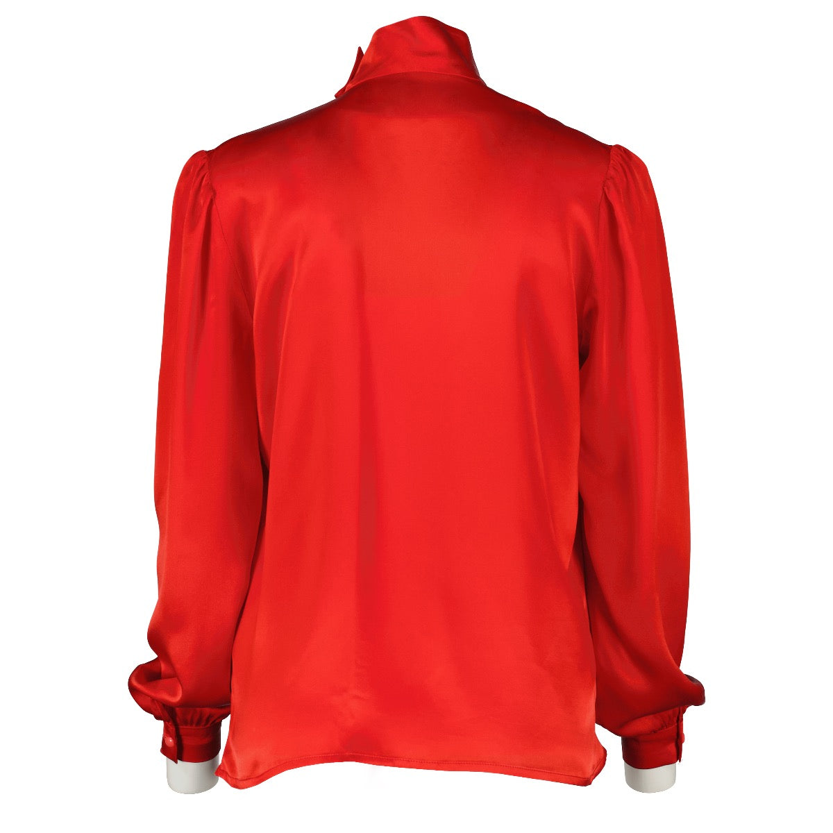 shop 100% authentic second hand Valentino Red Silk Blouse - Size IT 40 on Labellov.com