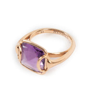 Authentic second hand Hermès Nausicaa Amethyst Rose Gold Ring at Labellov