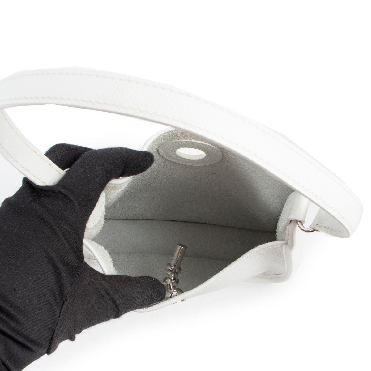 Hermès White Vespa TPM Bag